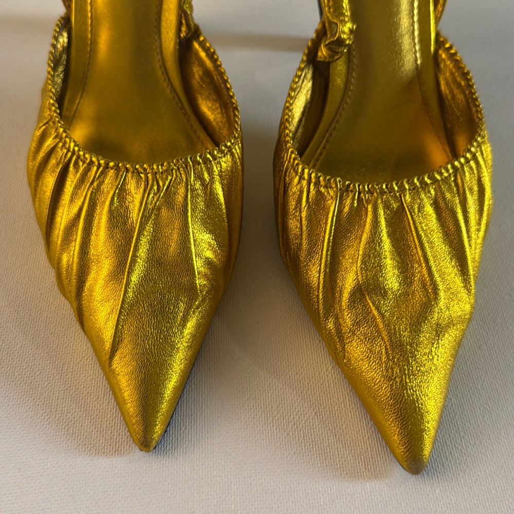 Tory Burch Gold Heels - Picture 12 of 15
